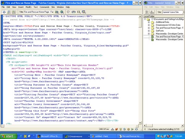 Dreamweaver 4 Code View