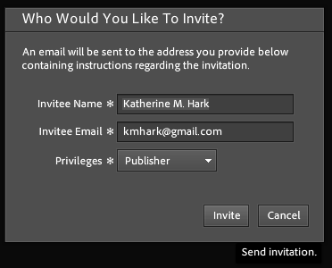 Invite users