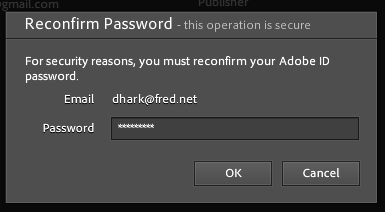 Reconfirm Password box