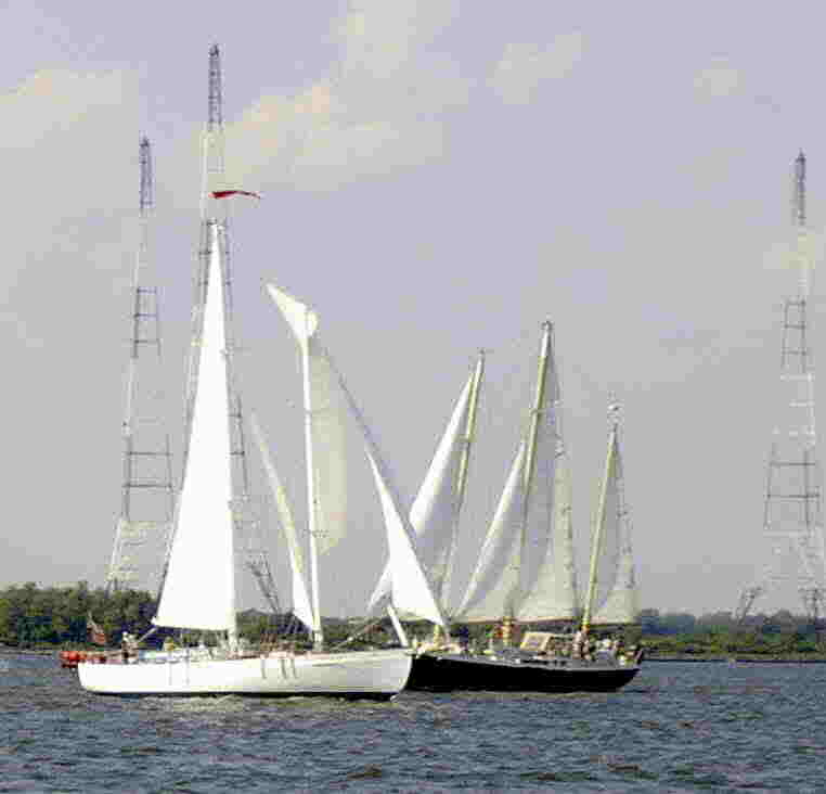 Schooners at mouth of Severn River