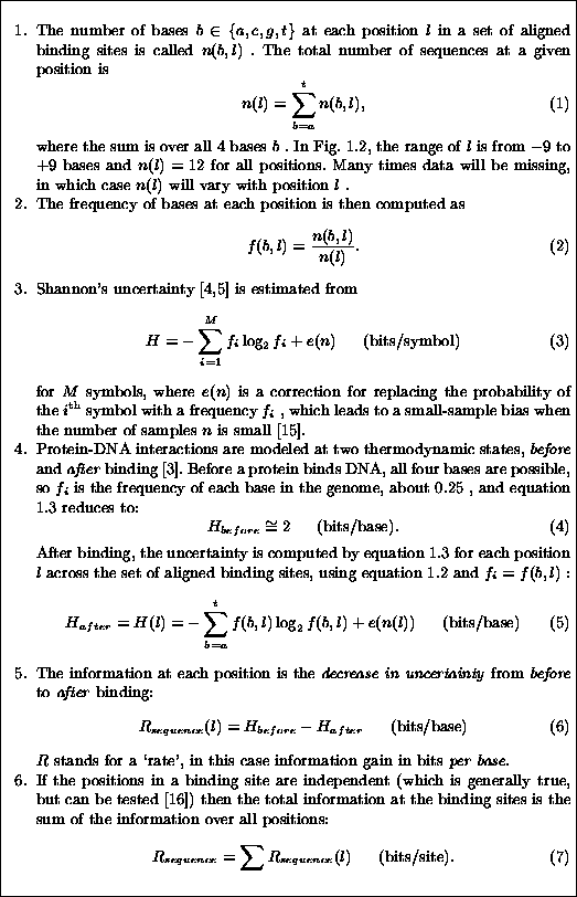 \begin{displaymath}R_{sequence} = H_{before} - H_{after}
\;\;\;\;\;\mbox{(bits per site)}. \end{displaymath}