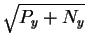 $\sqrt{P_y + N_y}$