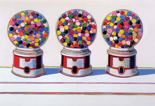 Three Machines painting by Wayne Thiebaud